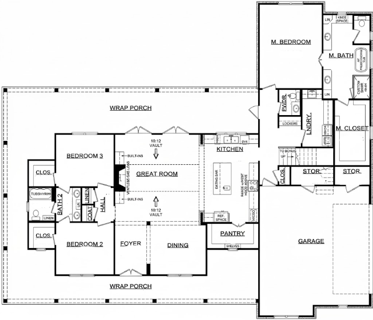 The Sweetgrass first floor rendering